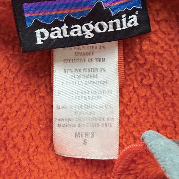Patagonia R2 RegulatorJacket full zip Mens Small Eclectic Orange High Pile - Picture 6 of 16